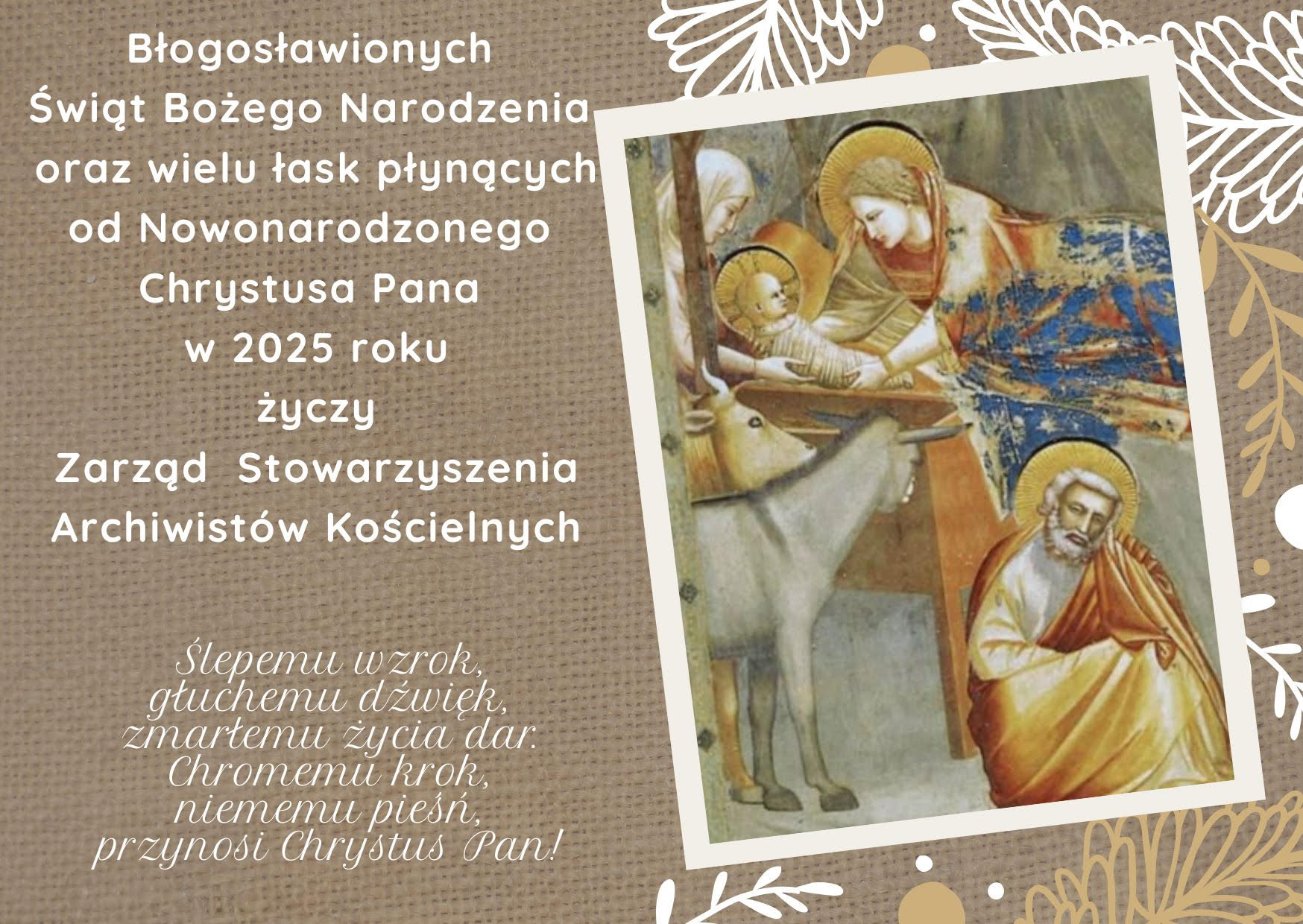 Read more about the article Radosnych Świąt Narodzenia Pańskiego i błogosławionego Nowego Roku MMXXVI